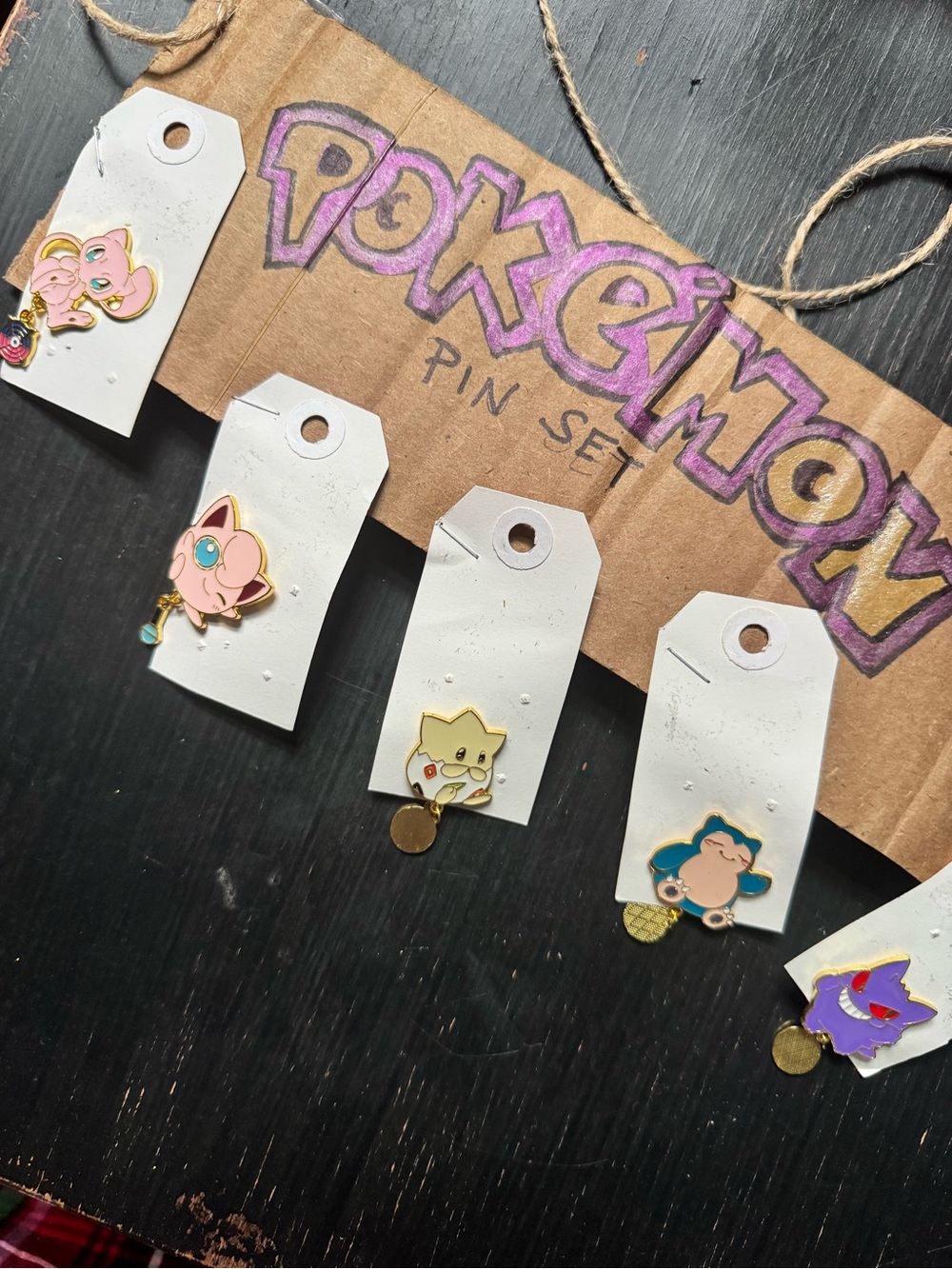 Pokemon’ Enamel Pin Set with backs